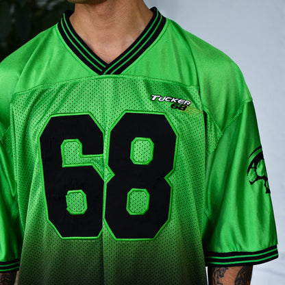Y2K Arctic Cat Green Football Jersey