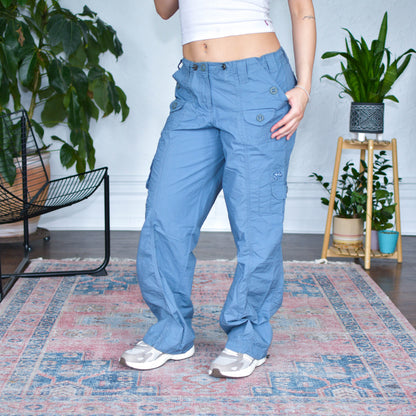Vintage No Boundaries Femme Weathered Blue Cargo Pants