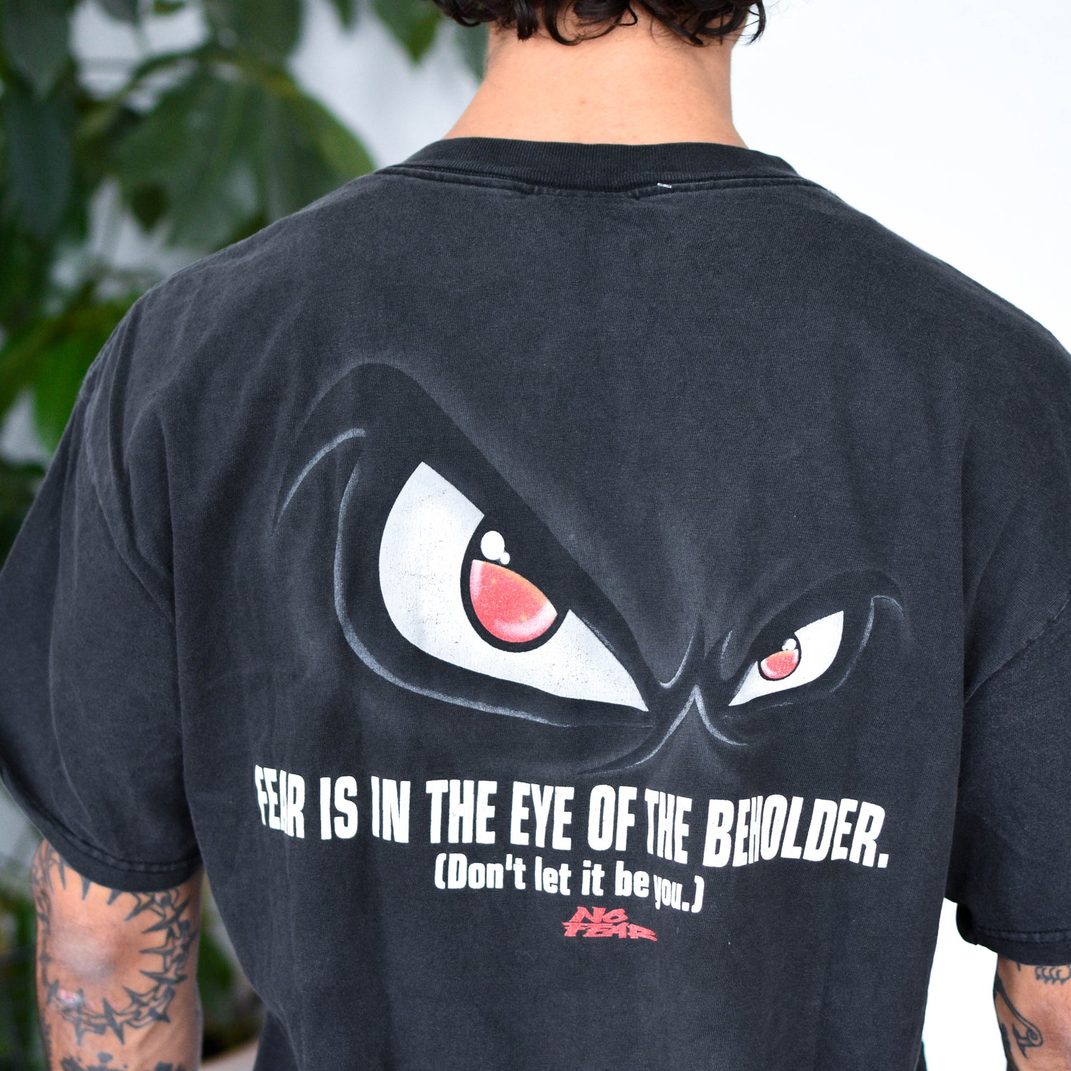 Y2K No Fear "Fear is in the Eye of the Beholder" Graphic T-Shirt