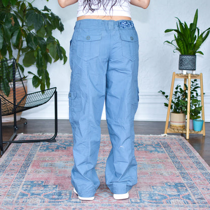 Vintage No Boundaries Femme Weathered Blue Cargo Pants