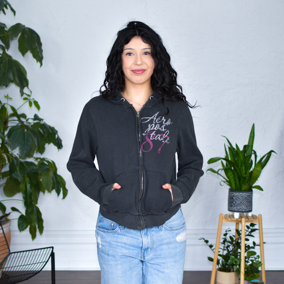 Vintage Y2K Bedazzled Aeropostale Hoodie