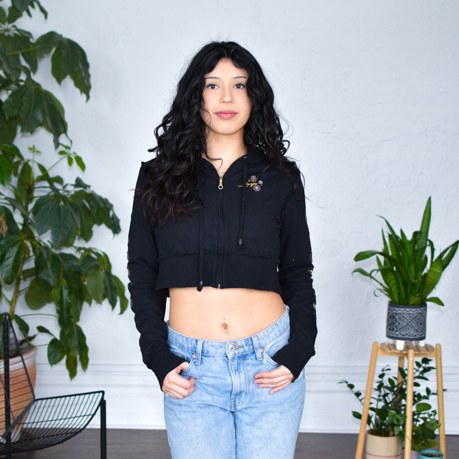 Vintage Y2K Enyce Cropped Hoodie