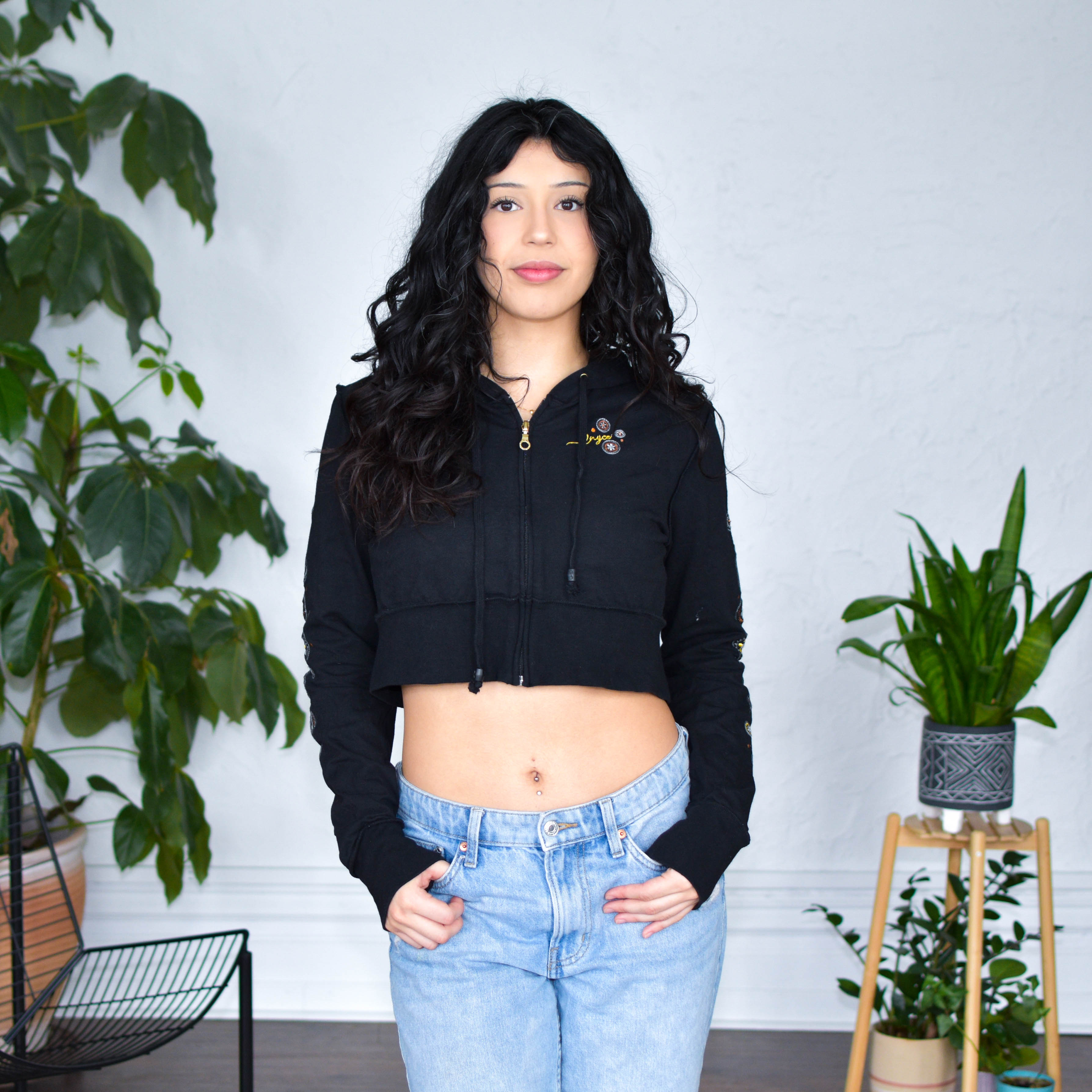 Vintage Y2K Enyce Cropped Hoodie