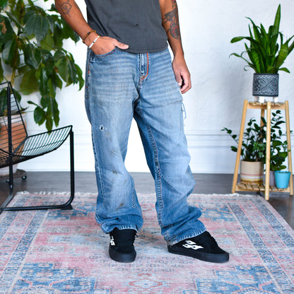 Vintage Y2K Akademiks Distressed Light Wash Jeans