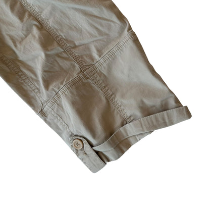 Y2k DKNY Tan Cargo Capris