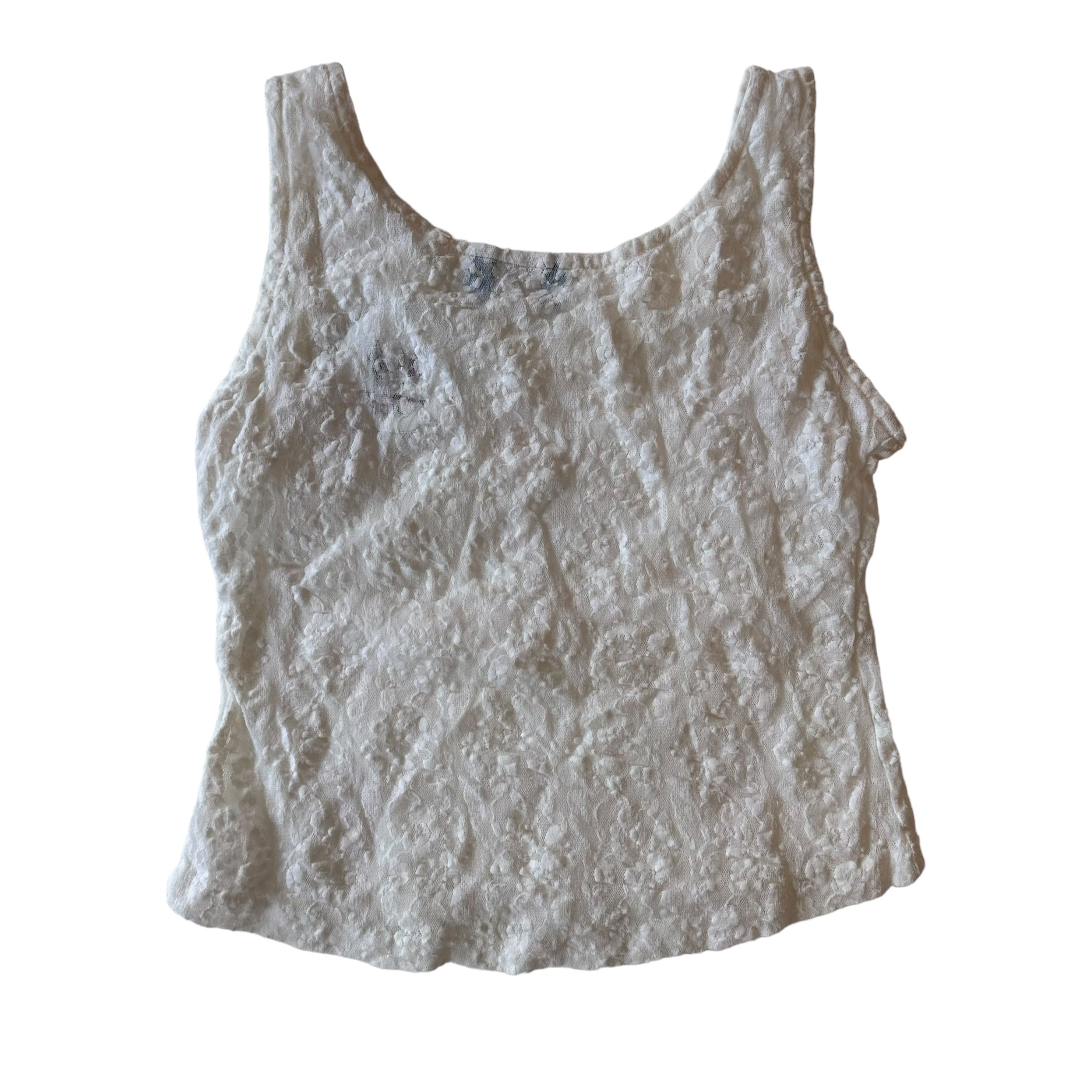 Vintage White Lace Tank Top