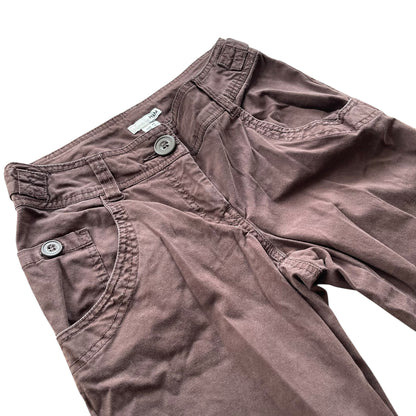Y2K H&amp;M Straight Leg Brown Cargo Pants