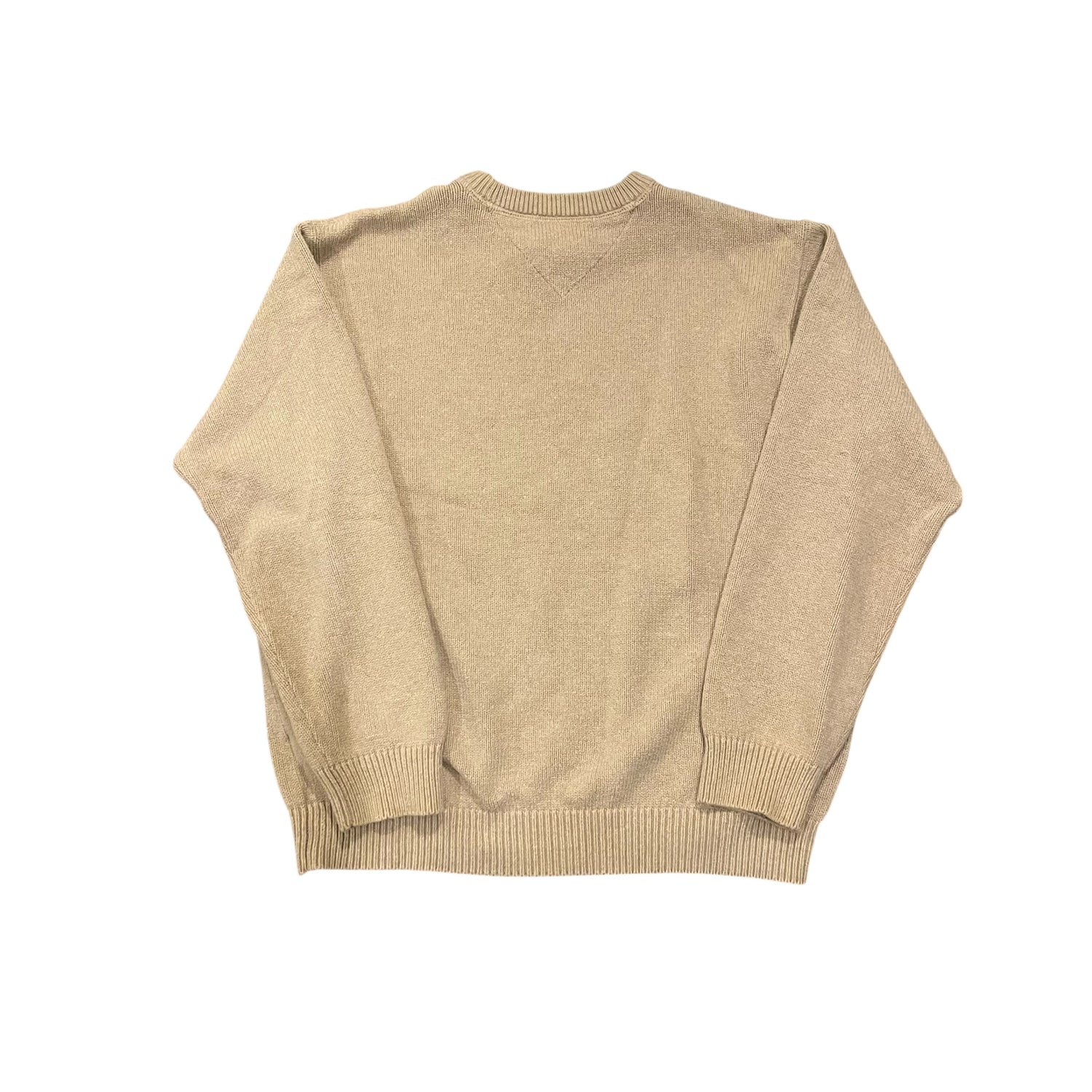 Y2K Tommy Hilfiger Beige Knit Sweatshirt