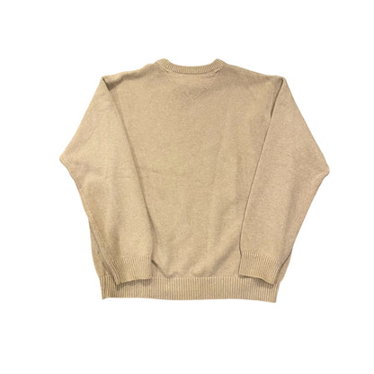 Y2K Tommy Hilfiger Beige Knit Sweatshirt