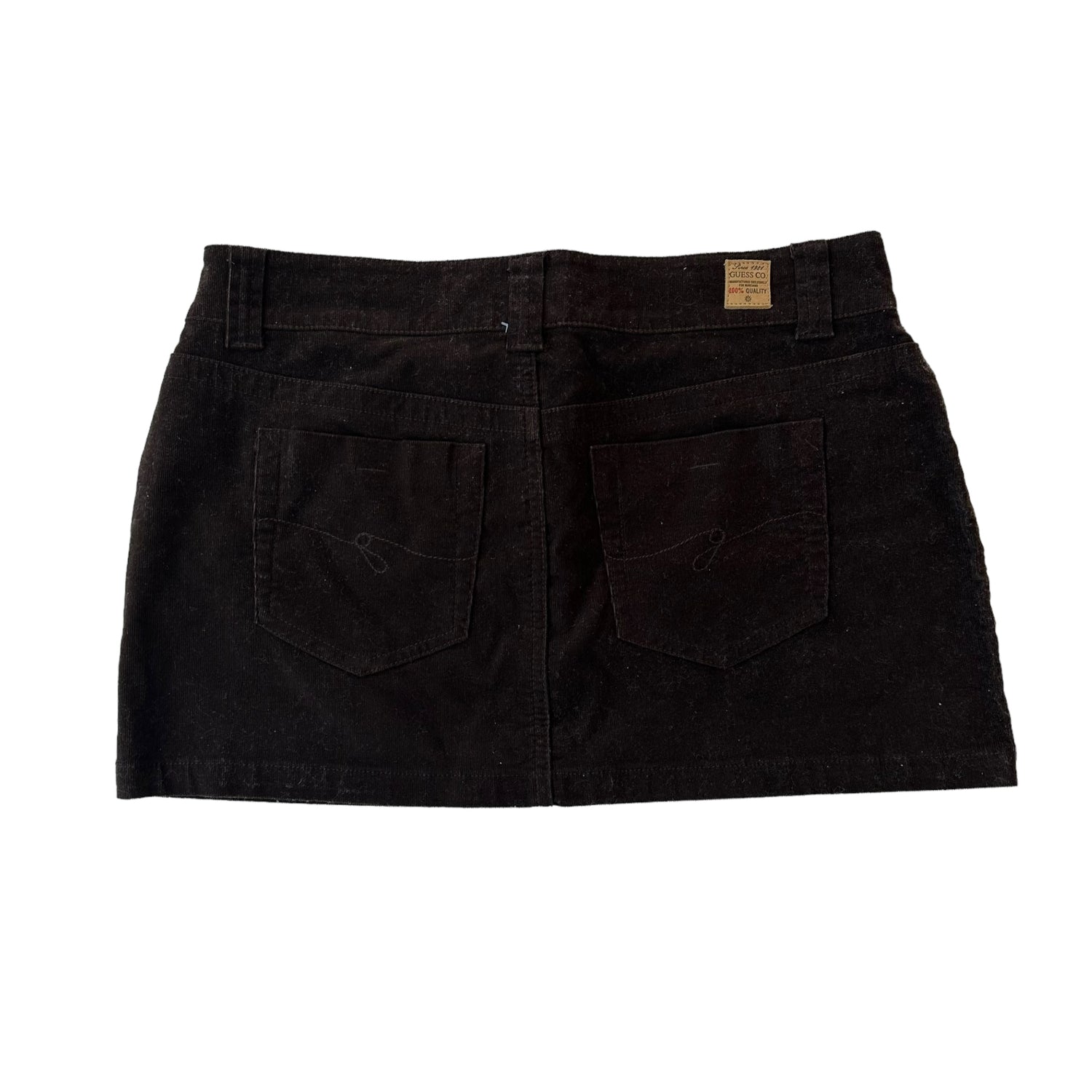 Guess Deadstock Brown Corduroy Mini Skirt