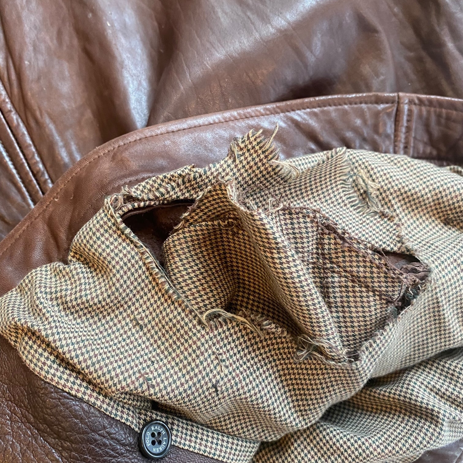 Vintage Polo by Ralph Lauren Brown Leather Jacket