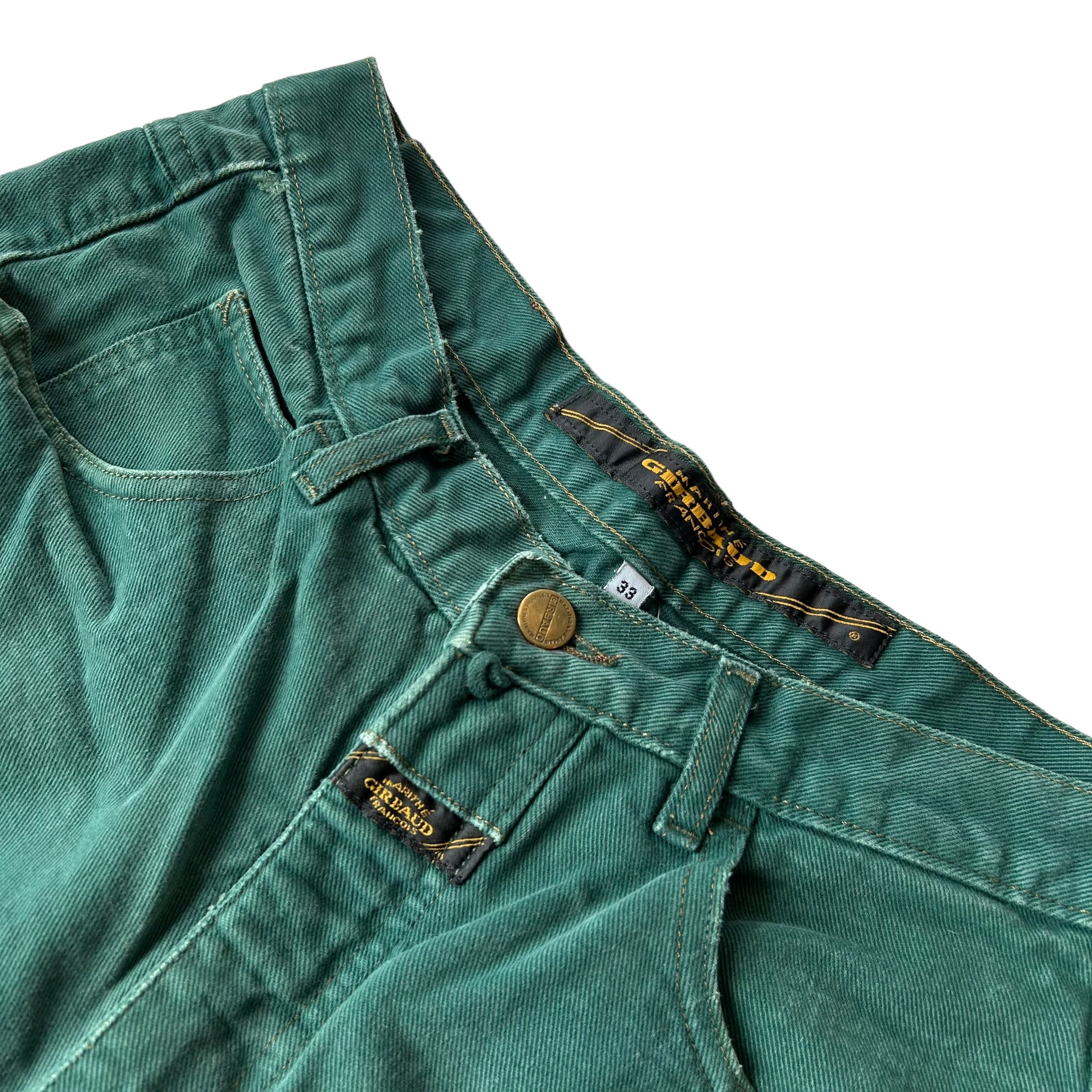 Marthie Francois Girbaud Green Jean Shorts