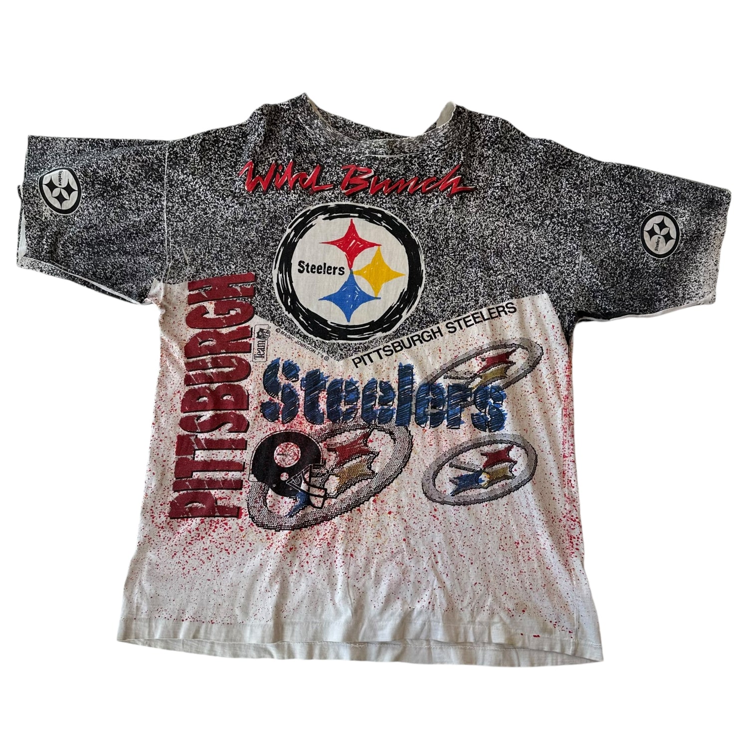 Vintage 90s Pittsburgh Steelers AOP T-Shirt