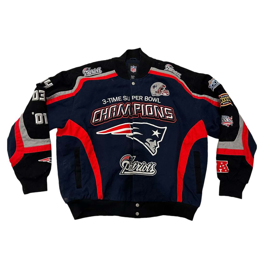 Vintage Patriots NFL Champions Varsity Jacket