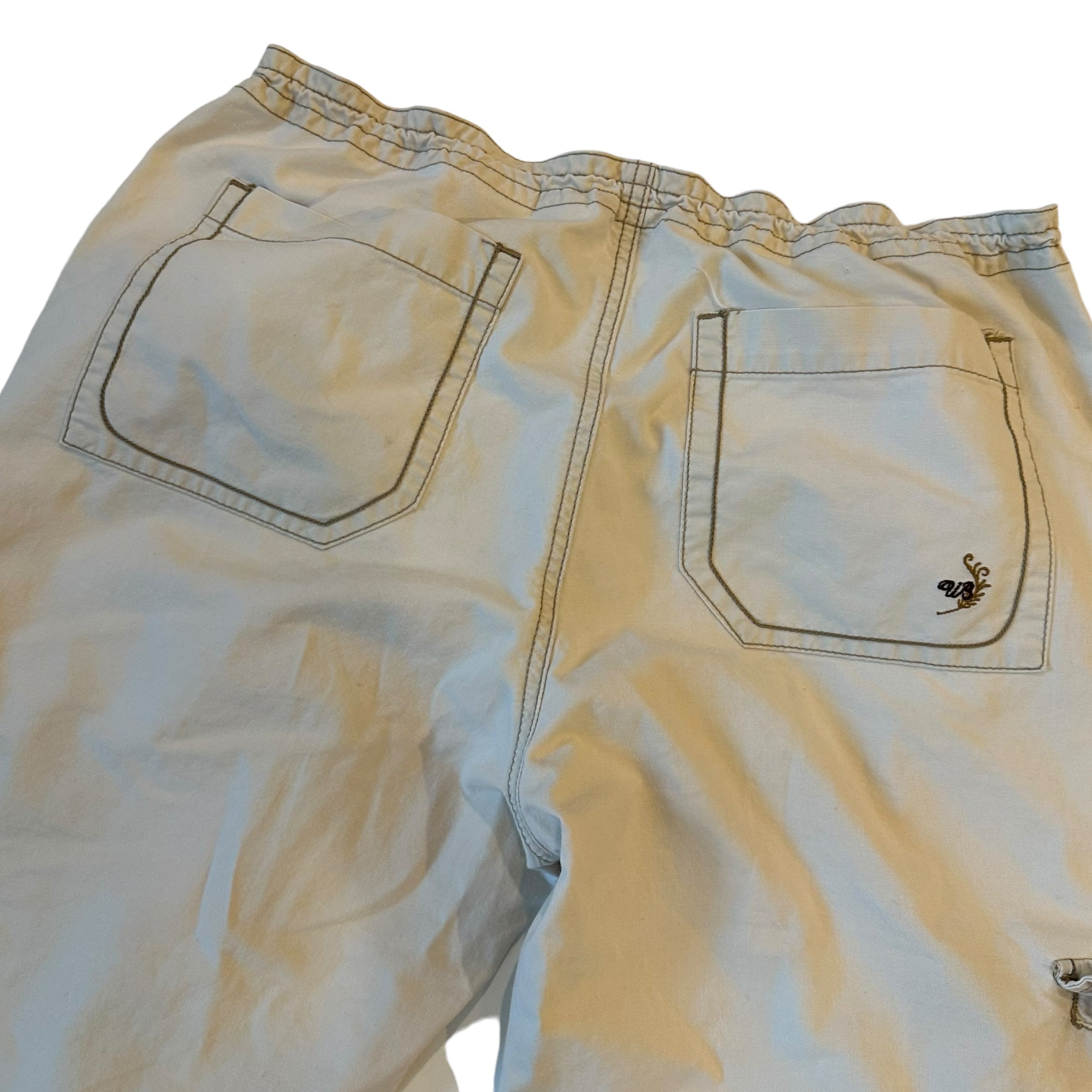 Y2k Unionbay Cream Capri Cargos