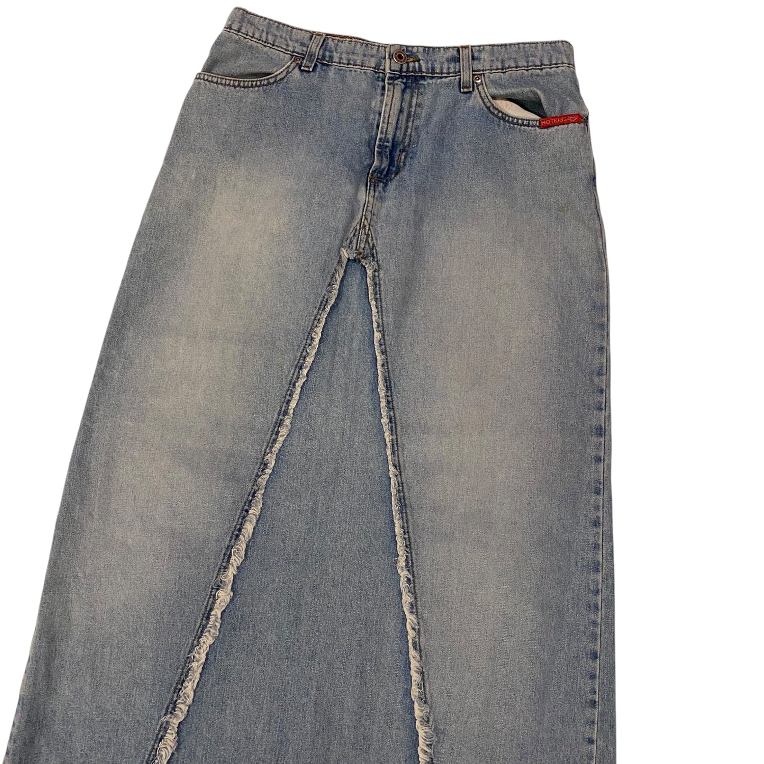 Y2k Hot Kiss Denim Maxi Skirt