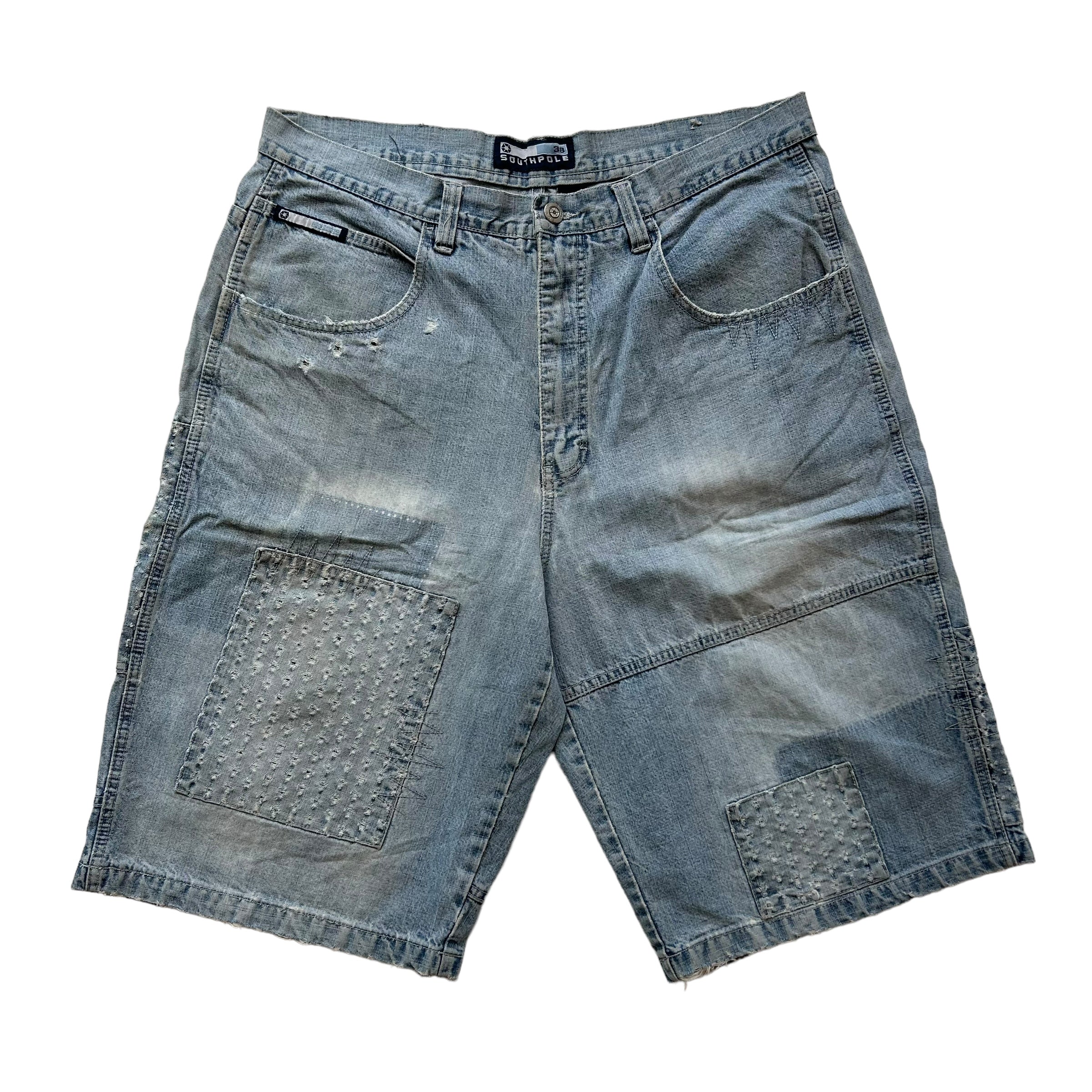 Y2k Southpole Patchwork Baggy Jorts