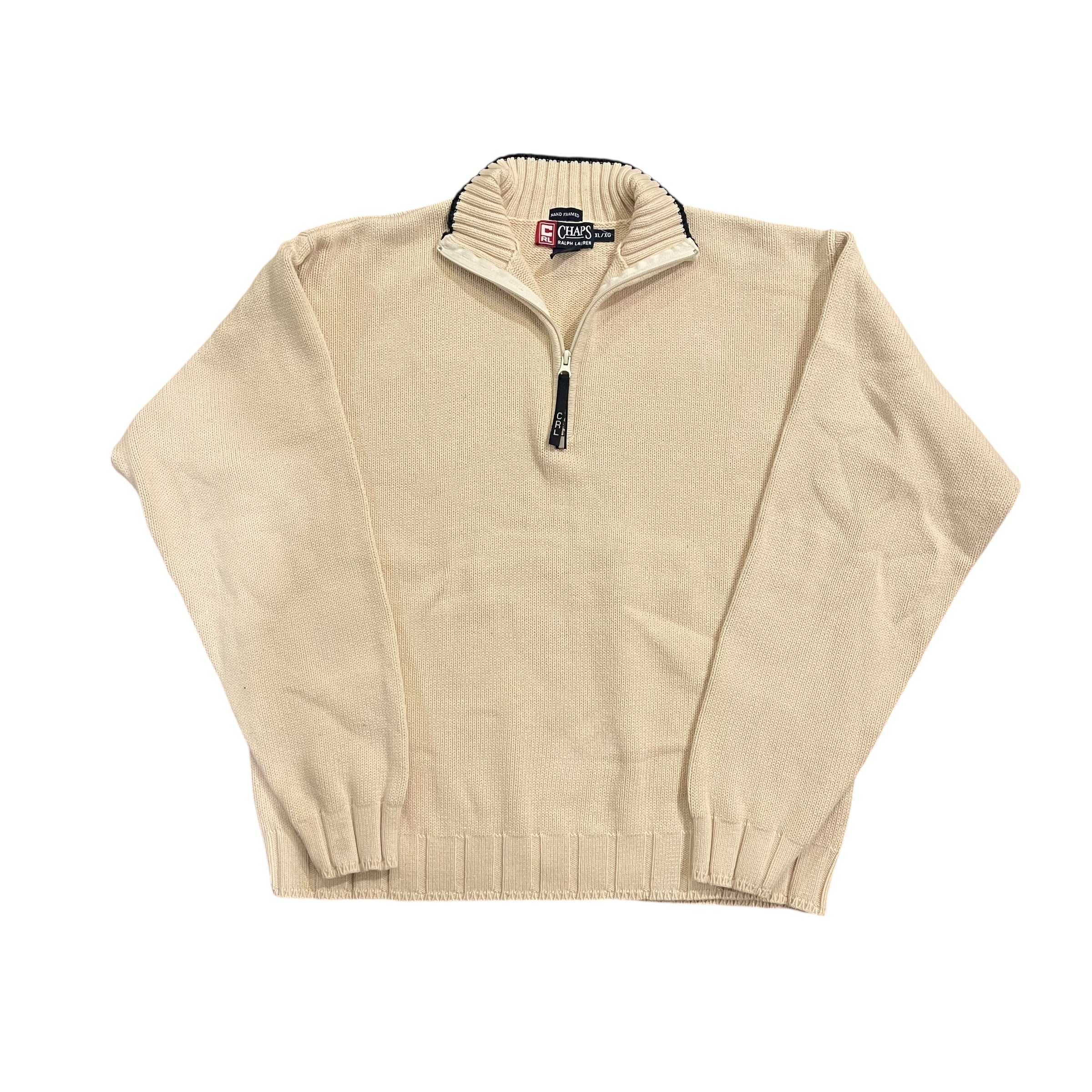 Y2K Chaps Ralph Lauren Knit Turtleneck Sweatshirt