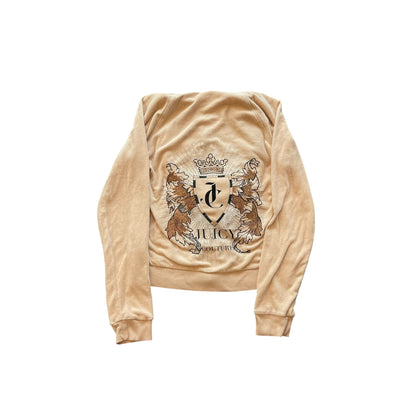 Vintage Y2K Juicy Couture Light Pink Terrycloth Hoodie