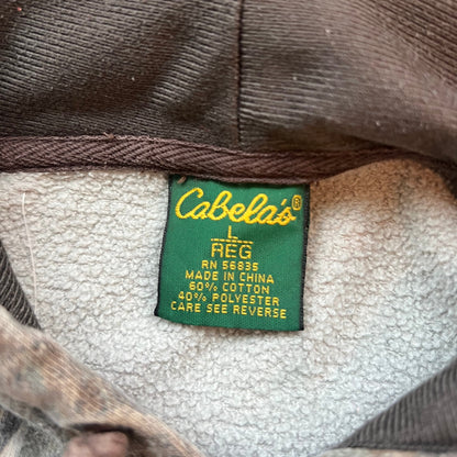 Vintage Cabelas Logo Camo Hoodie