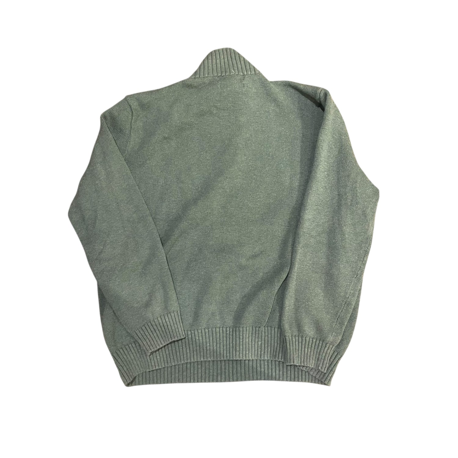 Y2K Polo Ralph Lauren Sea Moss Knit Quarter Zip Sweater
