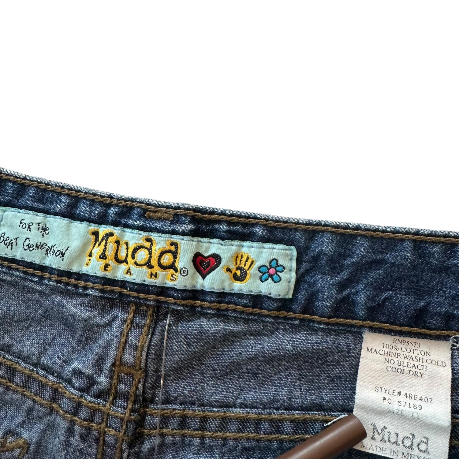 Y2k Mudd Dark Denim Shorts