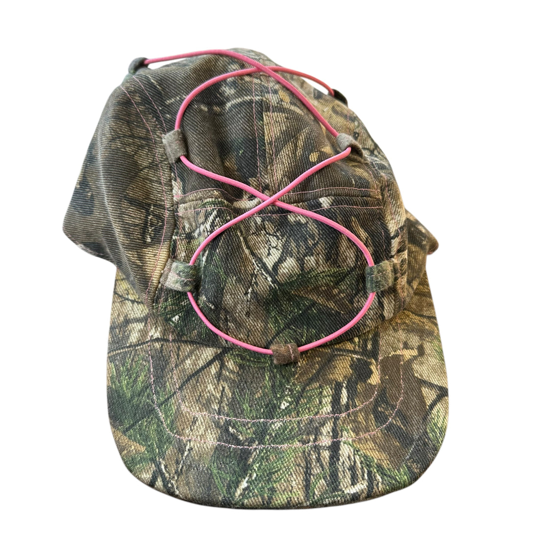 Y2k Camo Pink Tie Hat