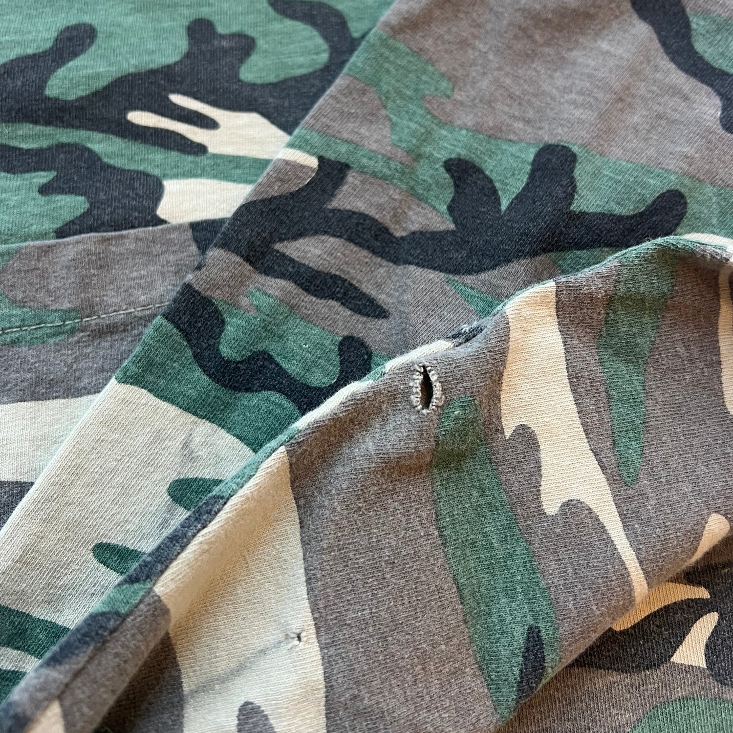 Vintage Army Camo Long Sleeve T-Shirt