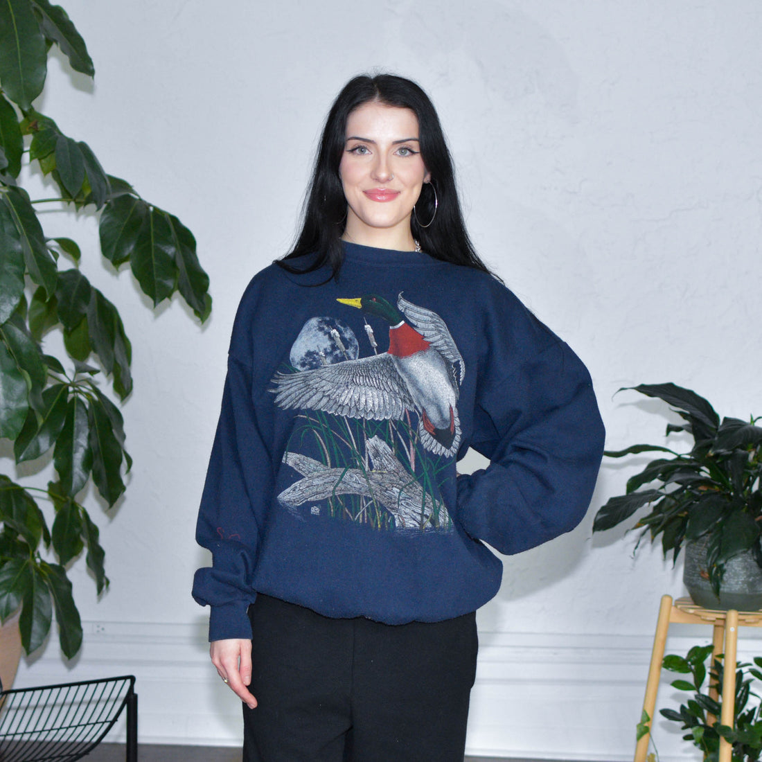 Vintage Loon Nature Graphic Crewneck