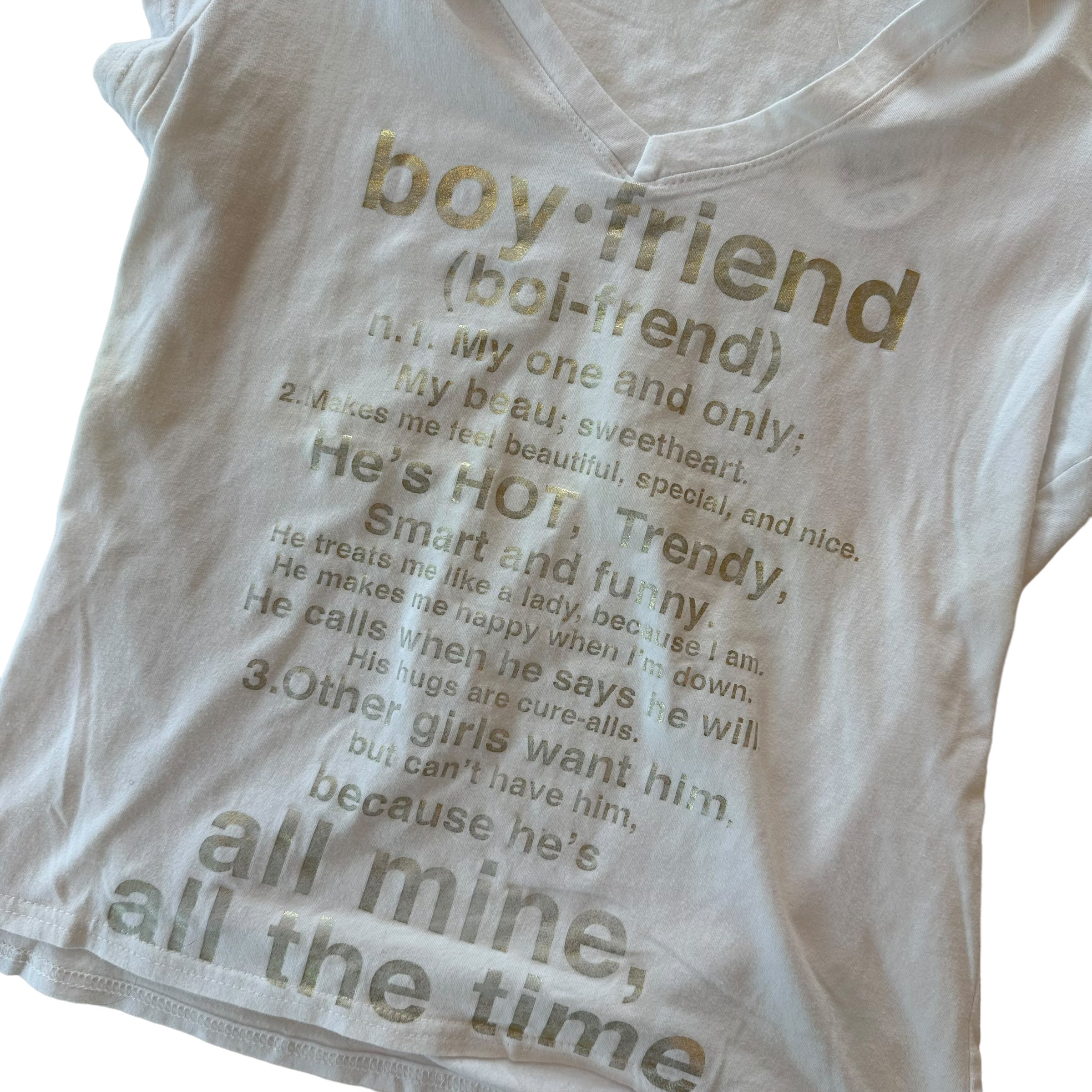 Y2k Boyfriend Definition Graphic Baby Tee