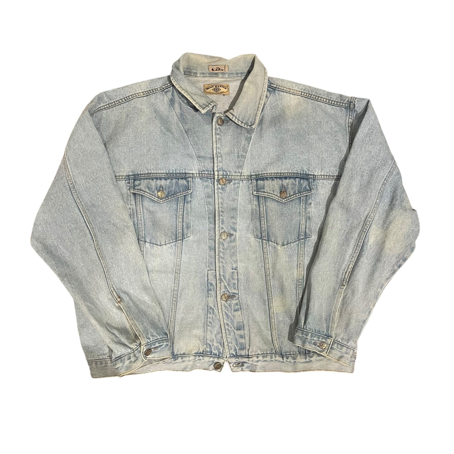 Vintage 90s Most Wanted Light Wash Denim Jacket
