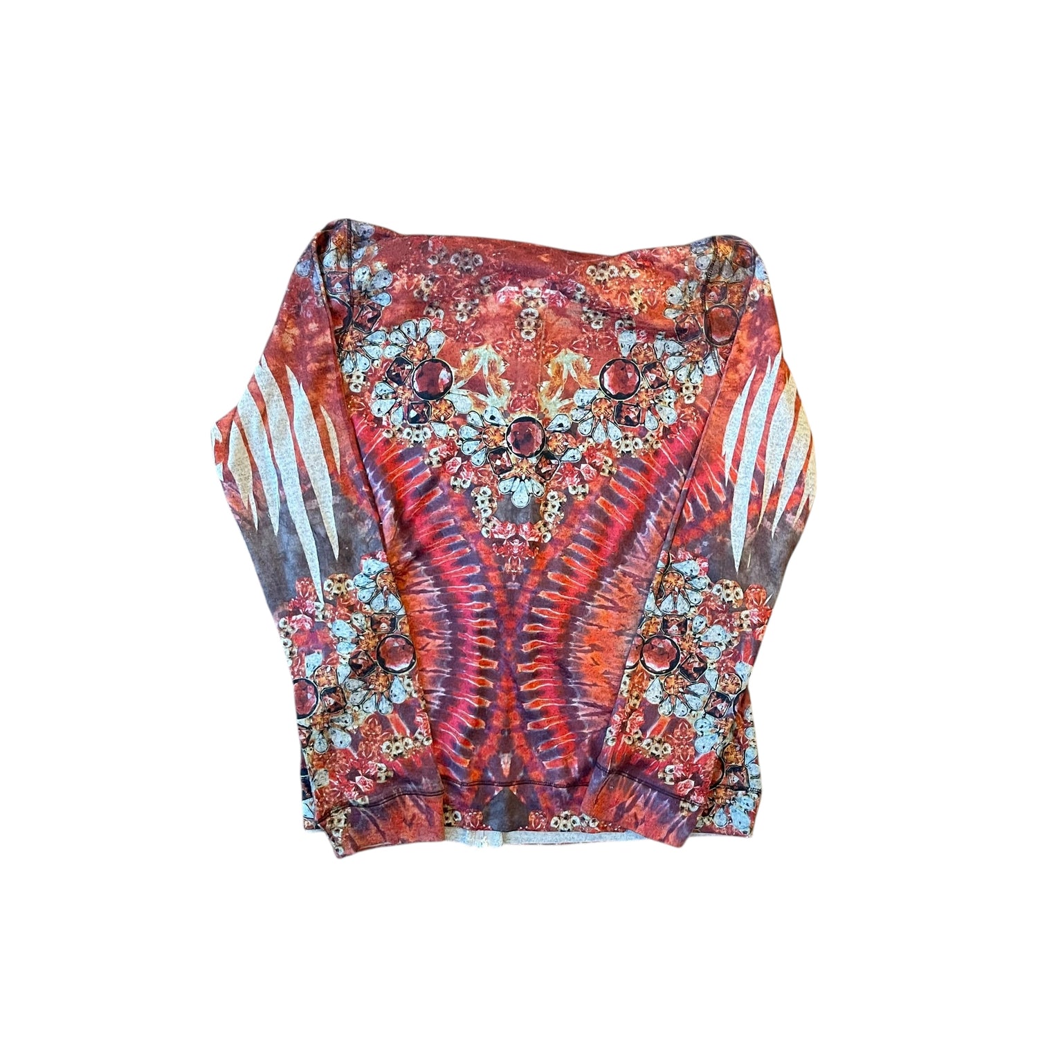 Vintage Y2K All-Over-Print Live &amp; Let Live Hoodie