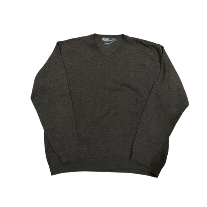 Y2K Polo Ralph Lauren Black Wool Sweater