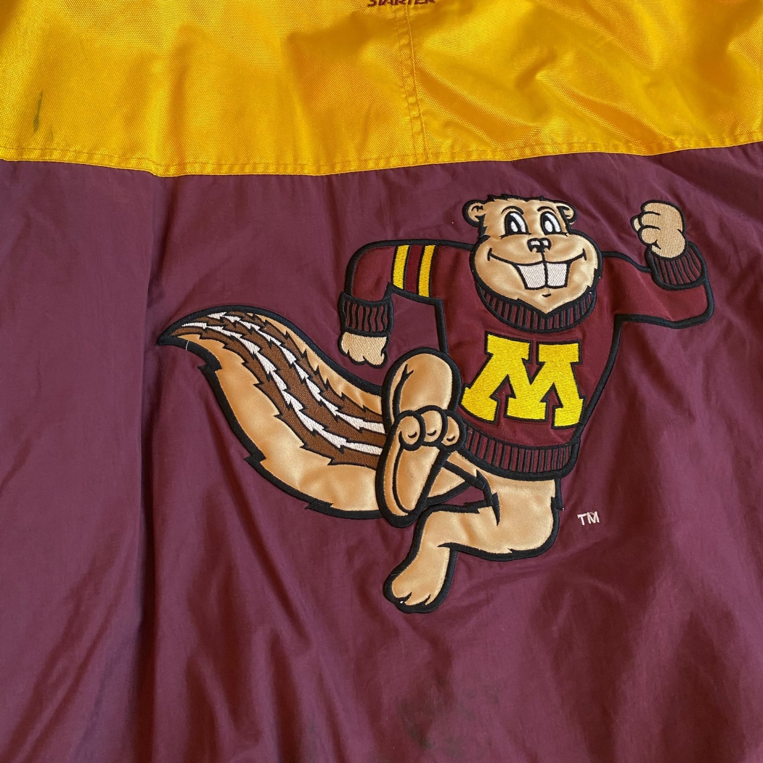 Vintage Minnesota Gophers Starter Puffer Jacket