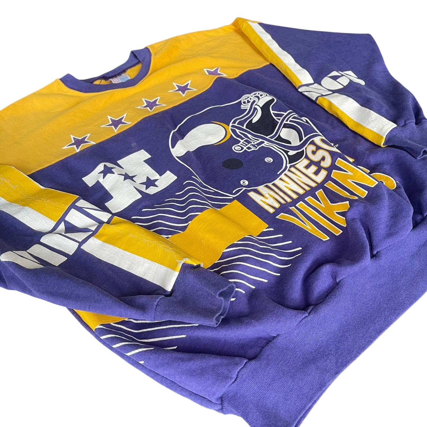 Vintage 90s Minnesota Vikings All-Over-Print Sweatshirt