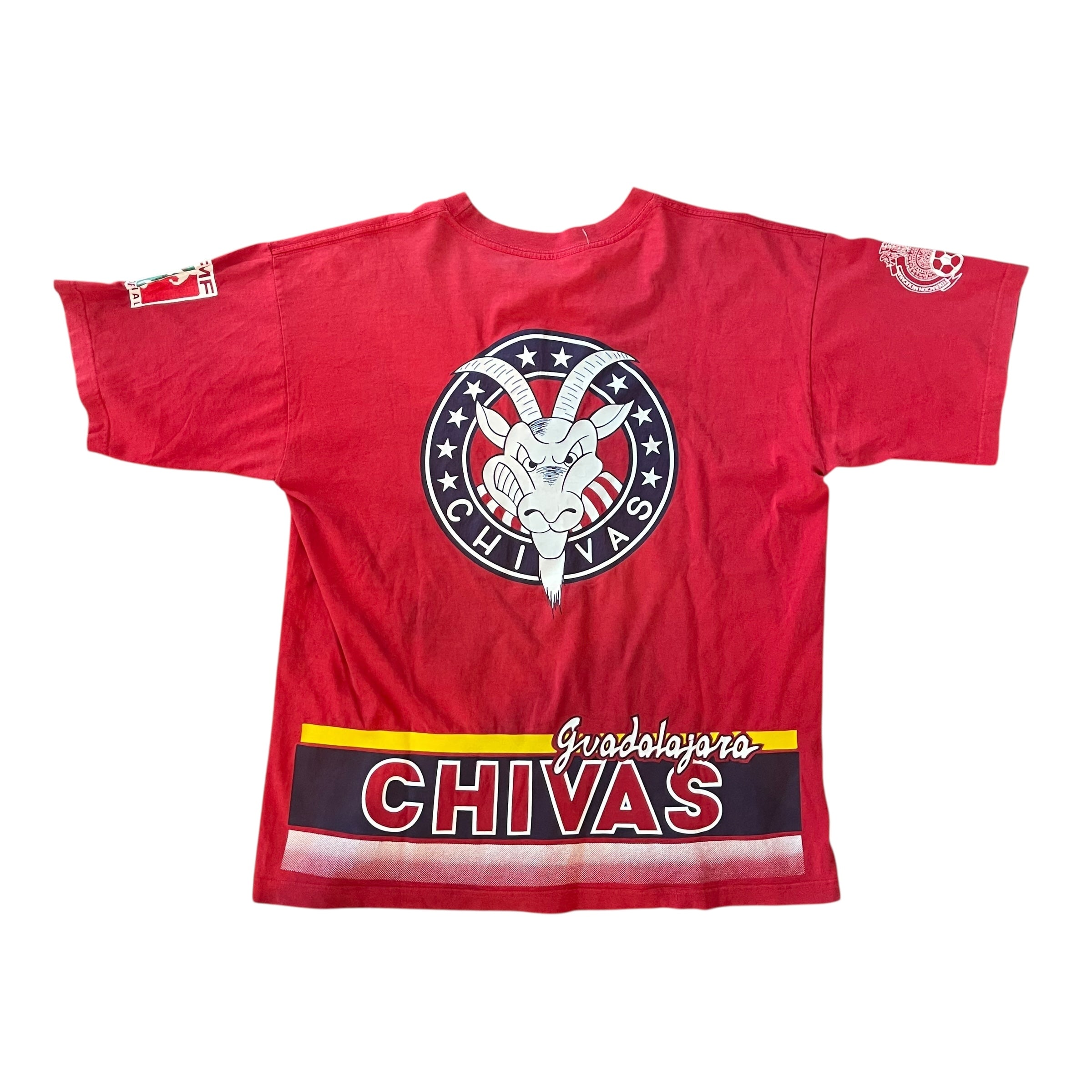 Vintage 90s Chivas de Guadalajara All-Over-Print T-Shirt