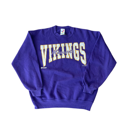 Vintage 1993 Minnesota Vikings Purple Spellout Crewneck