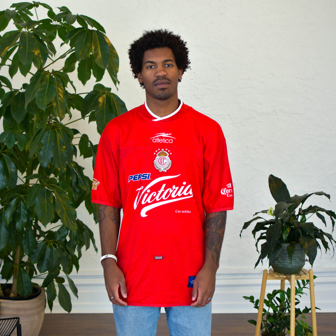 Vintage 2000-01 Deportivo Toluca Home Jersey