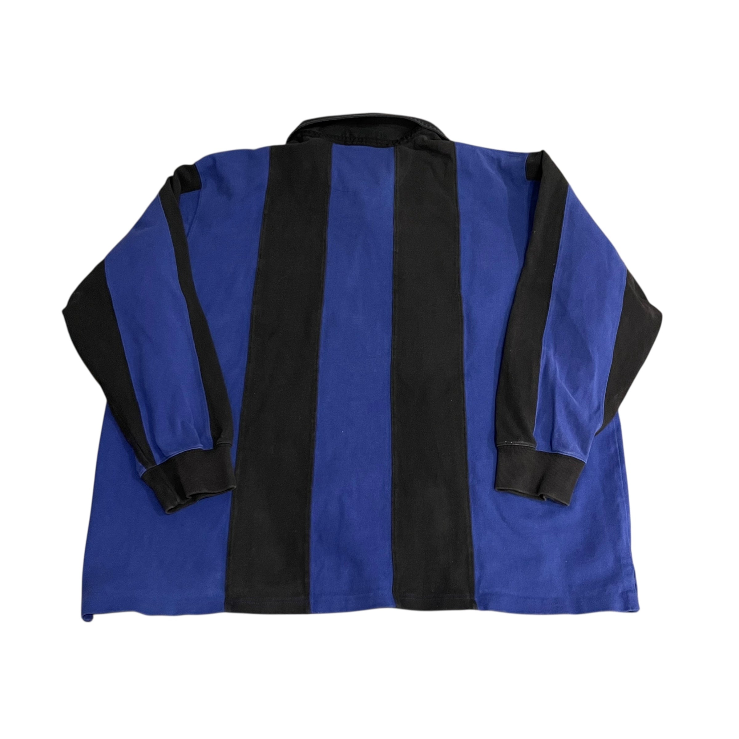 Vintage Polo Sport Black and Blue Rugby Shirt