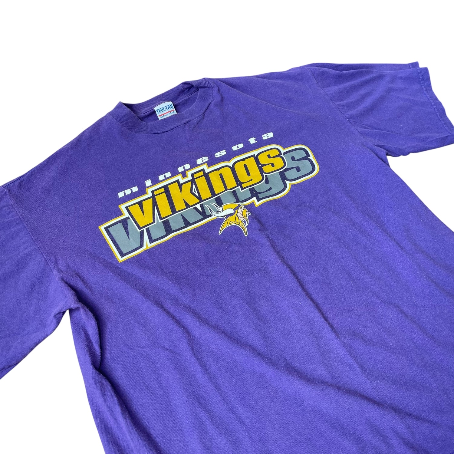 Vintage Minnesota Vikings Purple Spell-Out T-Shirt