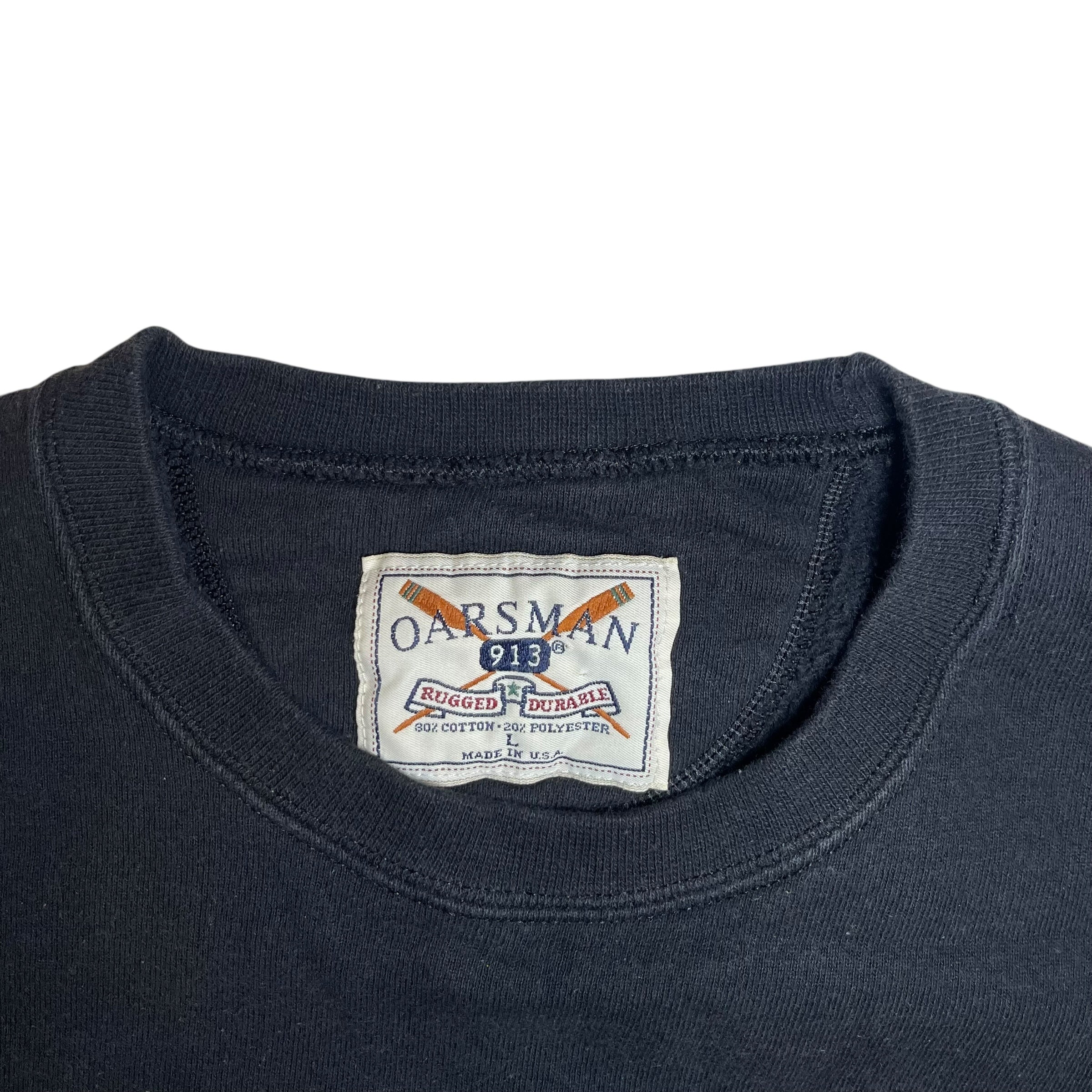Vintage 90s Purdue University Black Crewneck