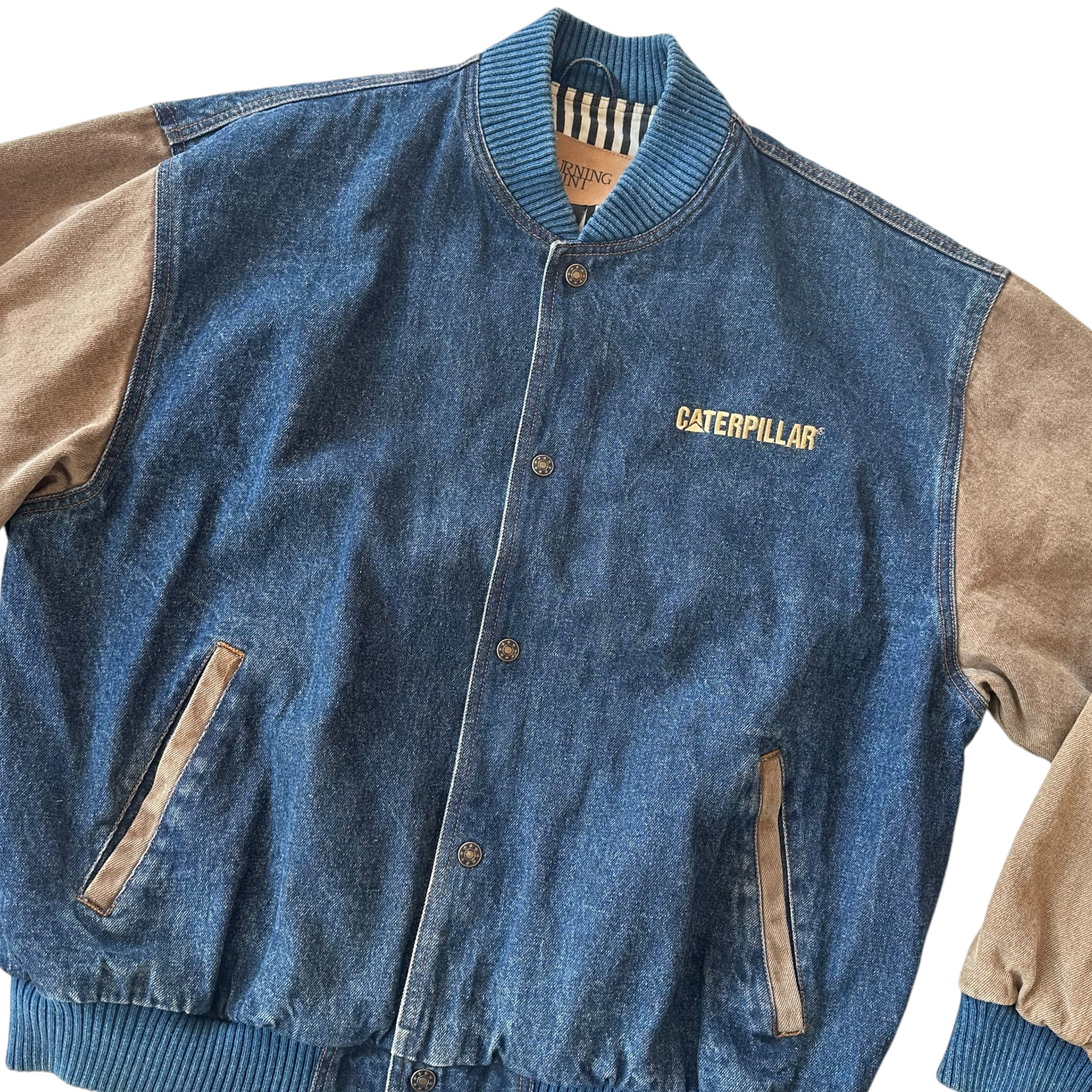 Vintage Caterpillar Two Toned Stadium Jacket