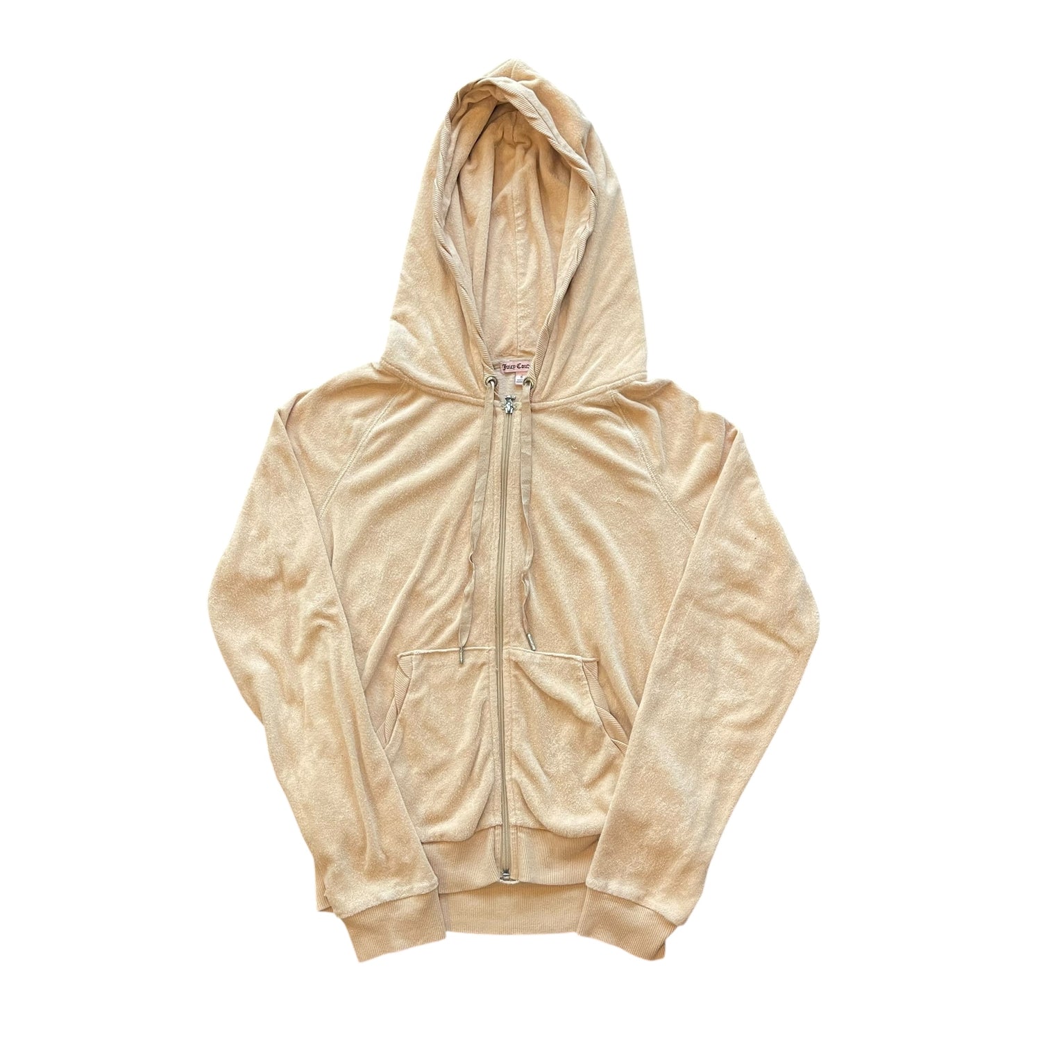 Vintage Y2K Juicy Couture Light Pink Terrycloth Hoodie