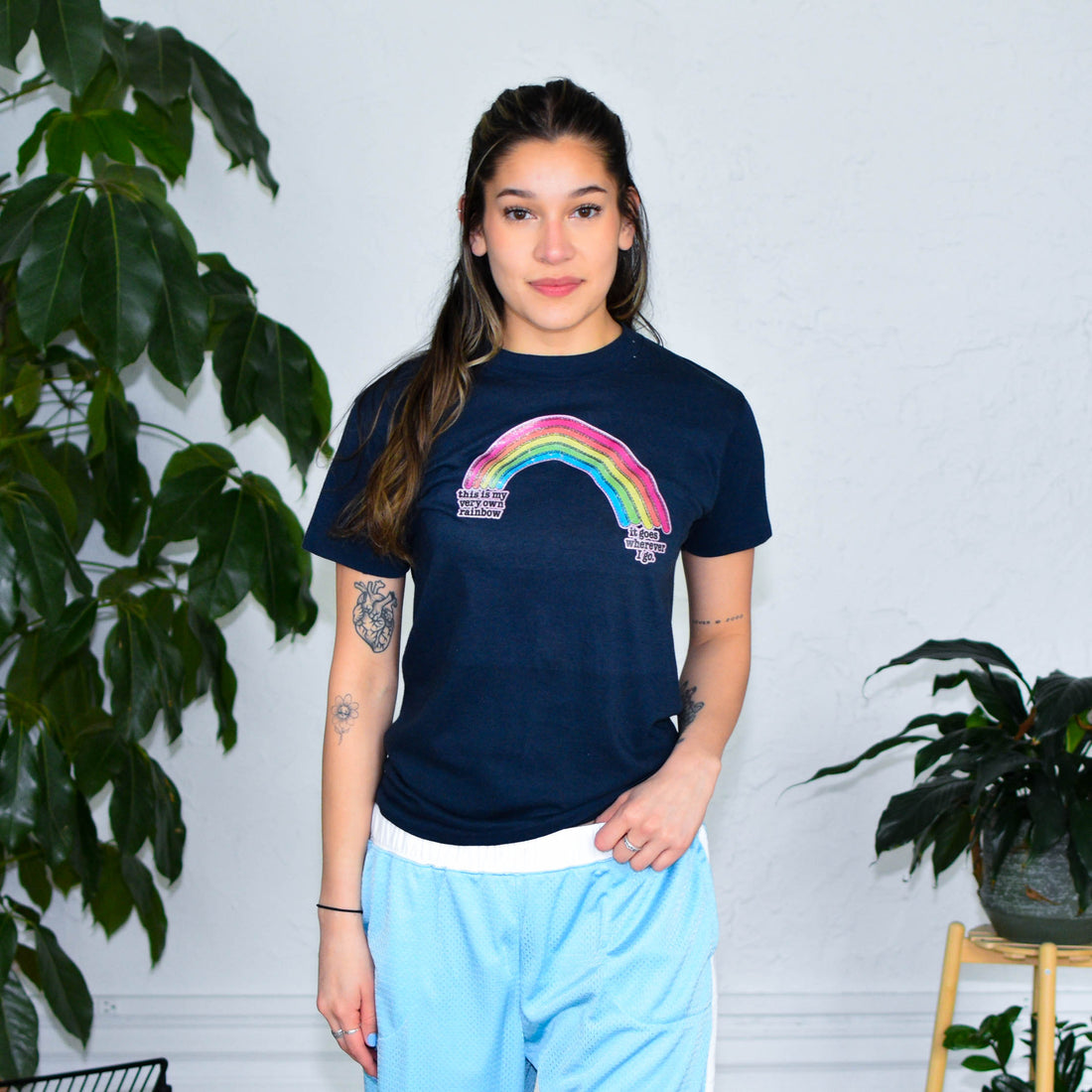 Vintage Rainbow Graphic T-Shirt