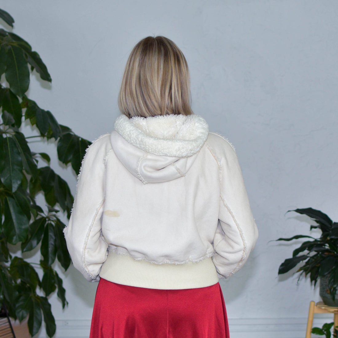 Y2k Candies Cropped Fur Lined Jacket