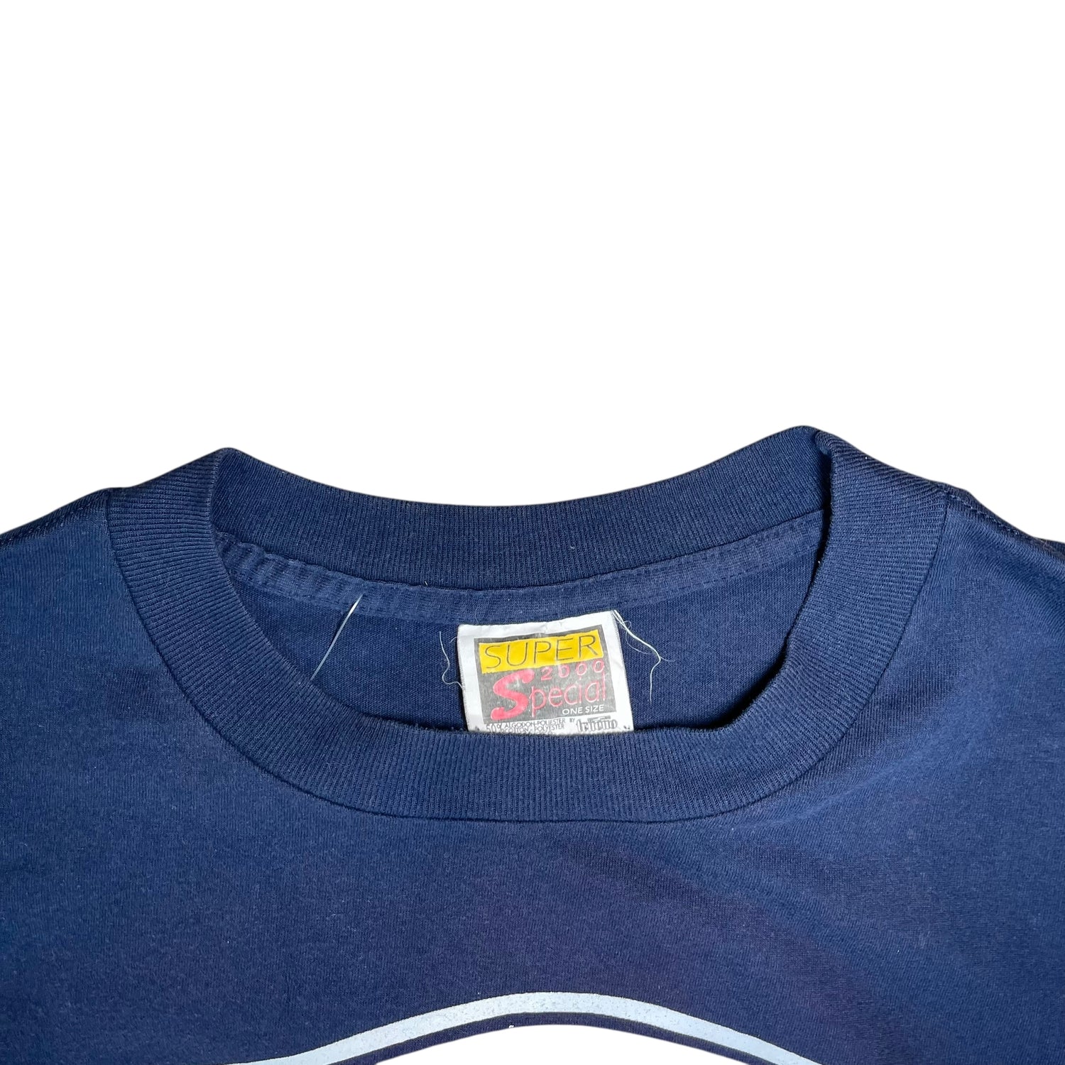 Vintage 90s Pumas UNAM Navy All-Over-Print T-Shirt