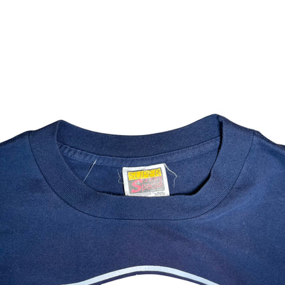 Vintage 90s Pumas UNAM Navy All-Over-Print T-Shirt