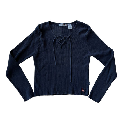 Y2k Mudd Navy Knit Top