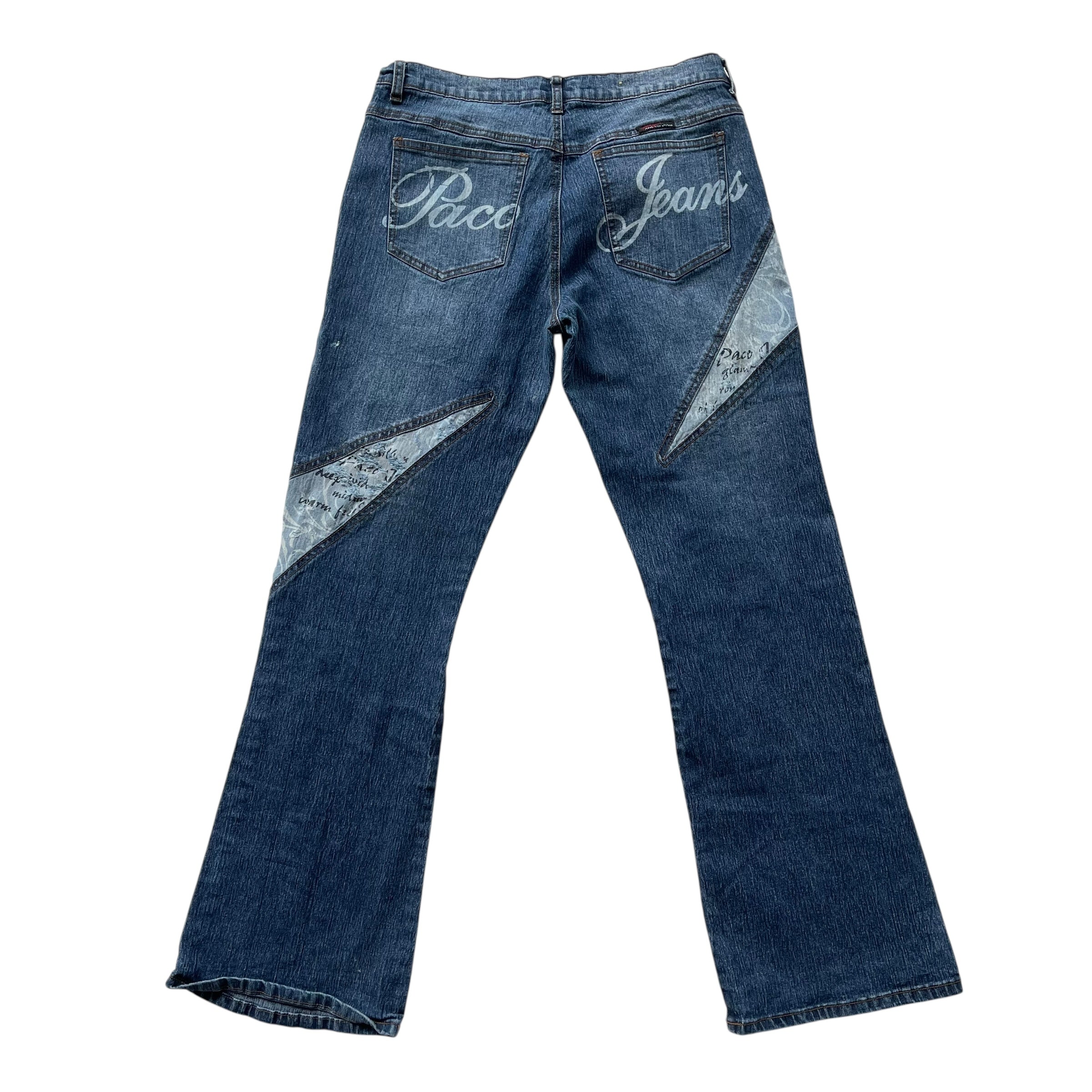 Vintage Y2K Paco Jeans Patchwork Flare Jeans
