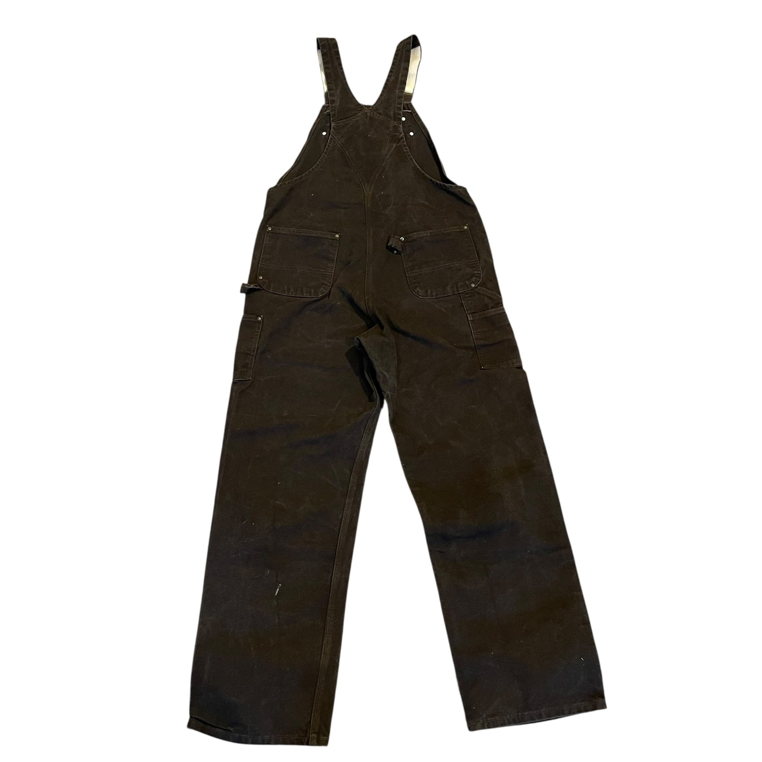 Vintage Carhartt Dark Brown Double Knee Overalls